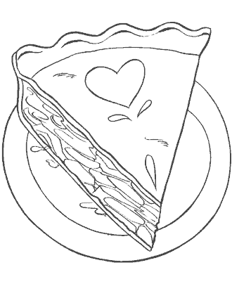valentin´s day heart coloring page