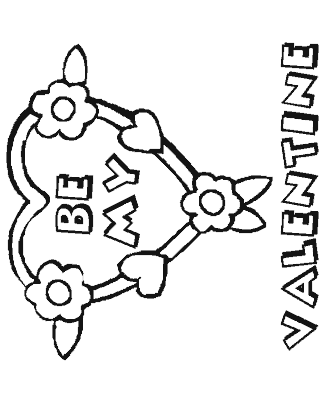 valentin´s day heart coloring pages