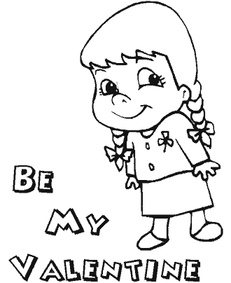preschool valentin´s day coloring page