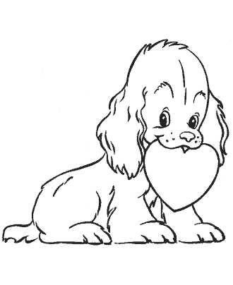valentin´s day coloring page