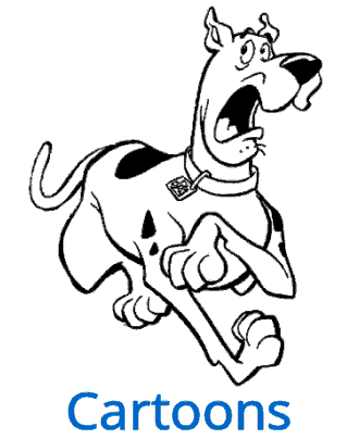 cartoon coloring pages