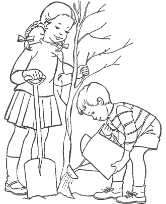 leaf coloring page