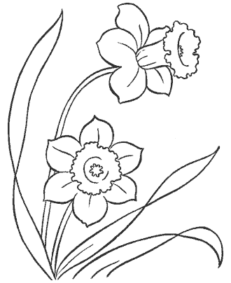 spring coloring page