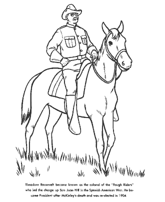 Presidents Days coloring page