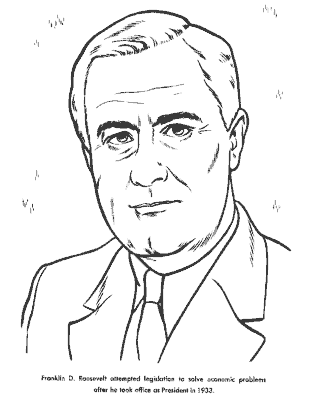 Presidents Days coloring page