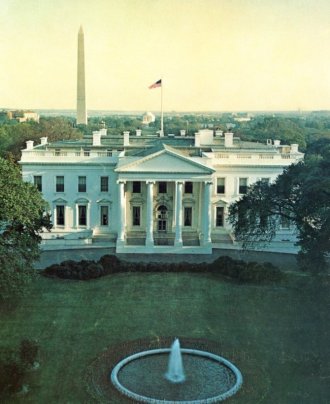 white house coloring page
