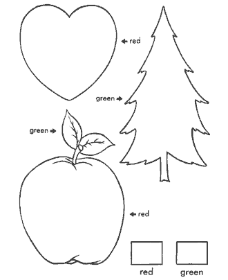 color sight words worksheet