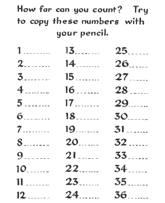 printable number sight word worksheet