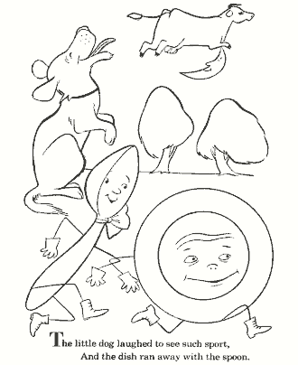 nursery rhyme coloring page